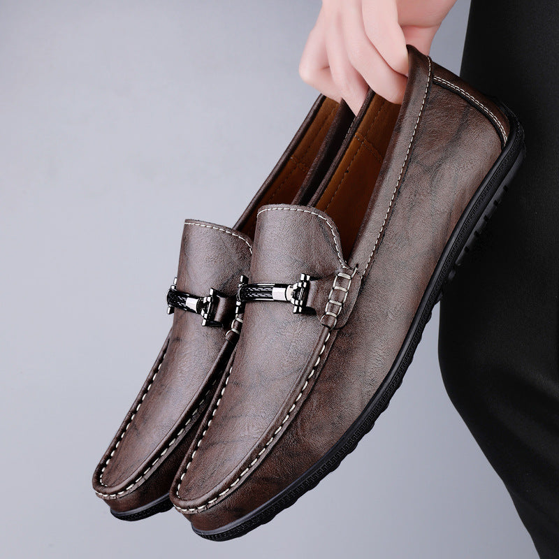 Men's Live Broadcast Plus Size Lazy Driving British Casual Shoes