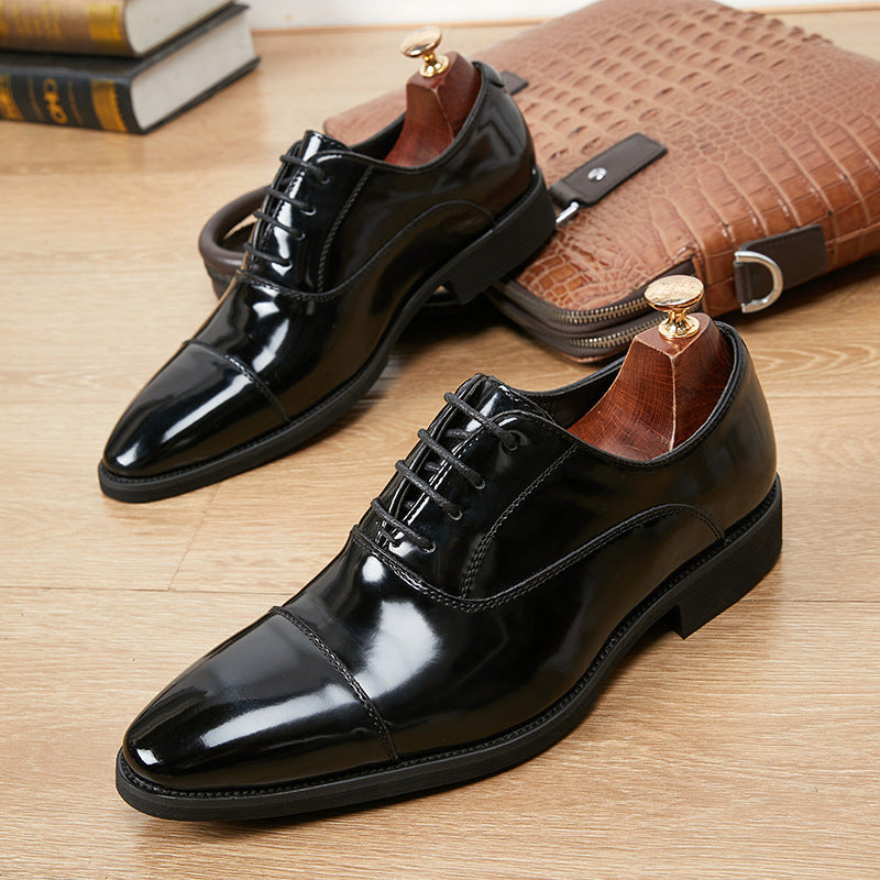 Men's Insole Formal Wear Soft Bottom Oxford Pointed Leather Shoes