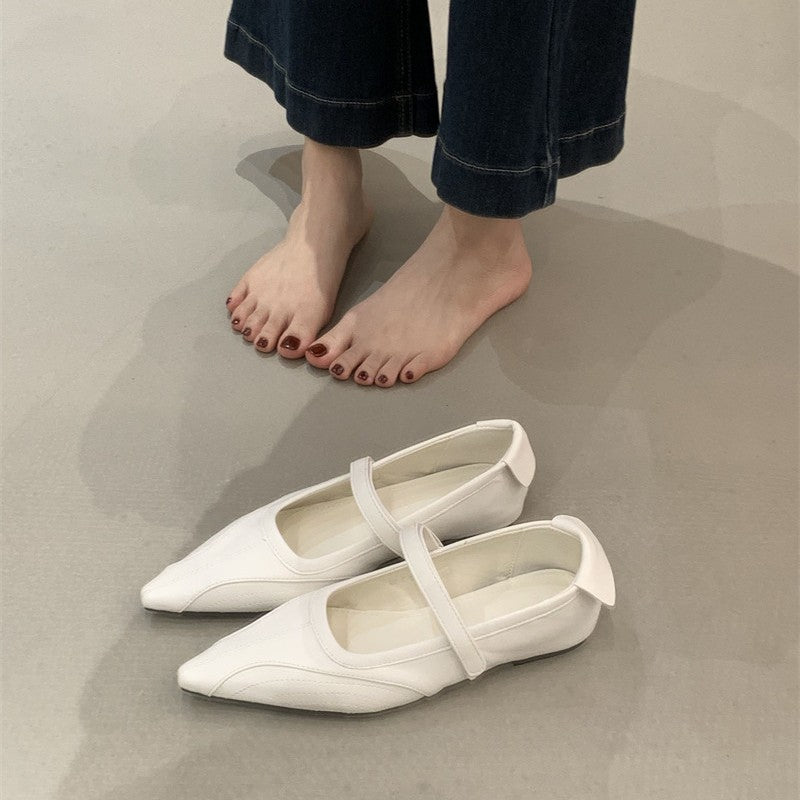 Women's Style Mary Jane Skirt Velcro Shallow Mouth Women's Fashion Shoes