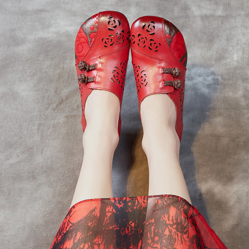 Women's Round Head Leisure Soft Bottom Breathable Casual Shoes