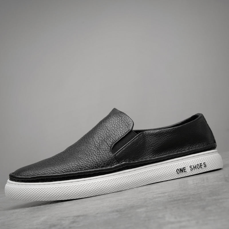 Men's Breathable Genuine Soft Bottom Slip-on Lofter Sneakers