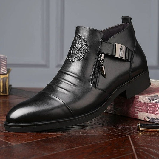 Versatile Men's Formal Wear Handmade Martin Men's Business Leather Shoes