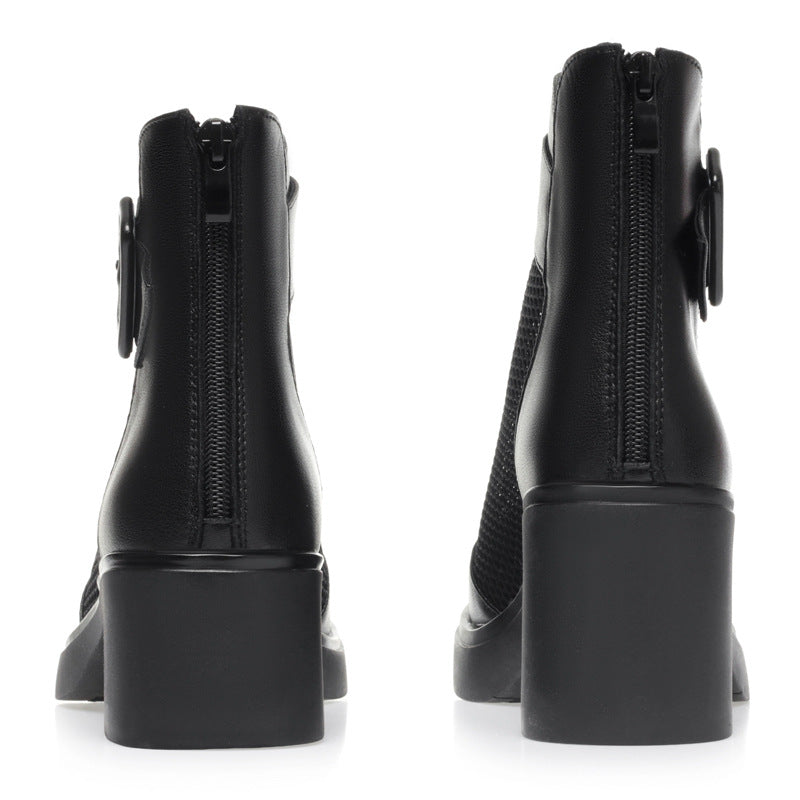 Women's Mesh Mid Chunky Perforated Plus Size Women's Shoes