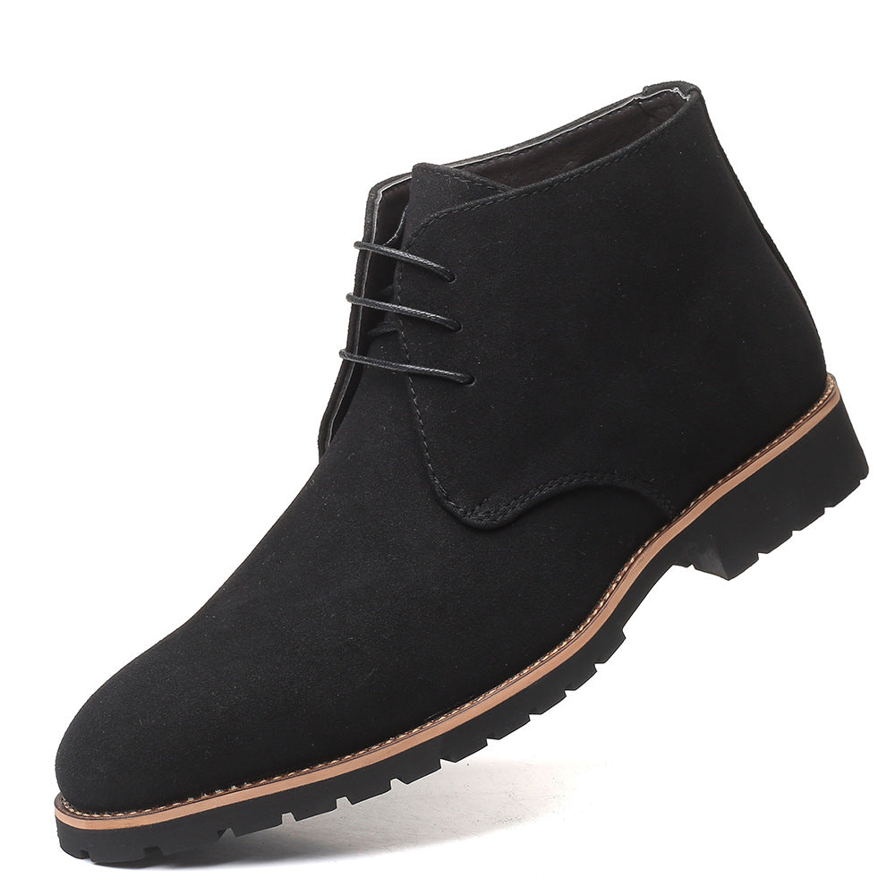 Men's Autumn Pointed Toe Front Martin Plus Boots