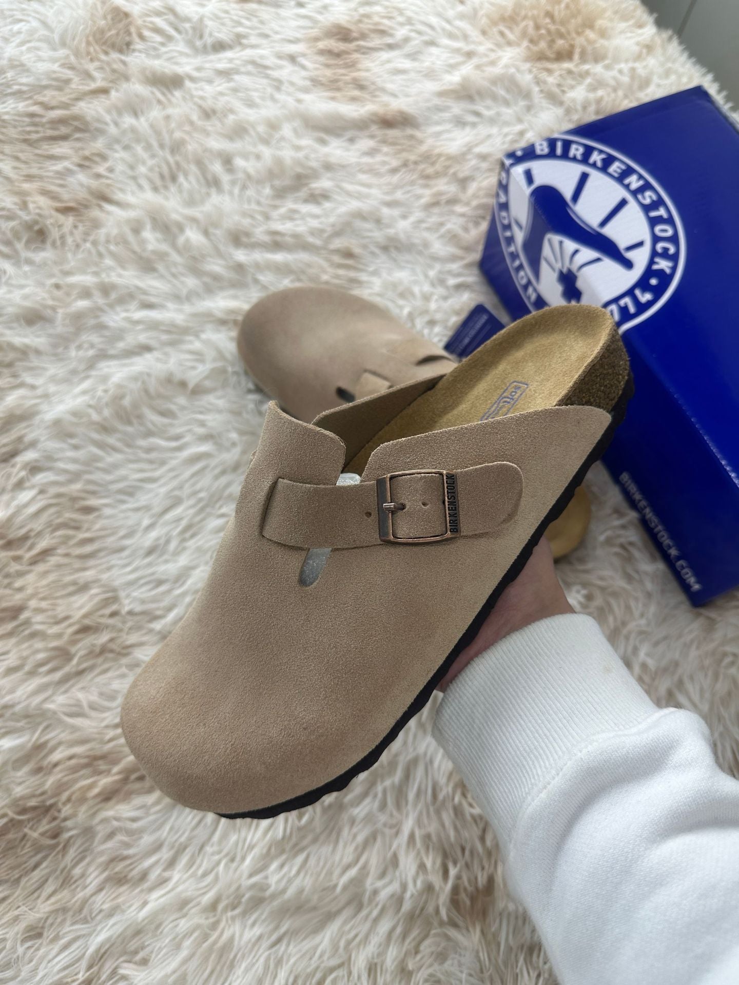 Women's & Men's Half Toe Cap Cork Sole Genuine Thick Slippers