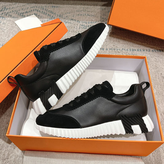 Women's & Men's Couple Fashion White Panda Running Sneakers