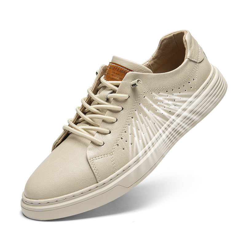 Men's Cow Split Board British Trendy Sneakers
