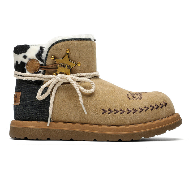 Women's & Men's Hu Di Denim Lovers Wild Warm Boots