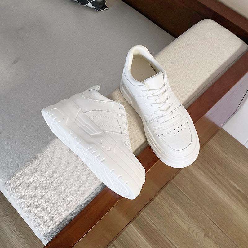 Women's Hidden White Small Elevator Wild Sports Women's Casual Shoes
