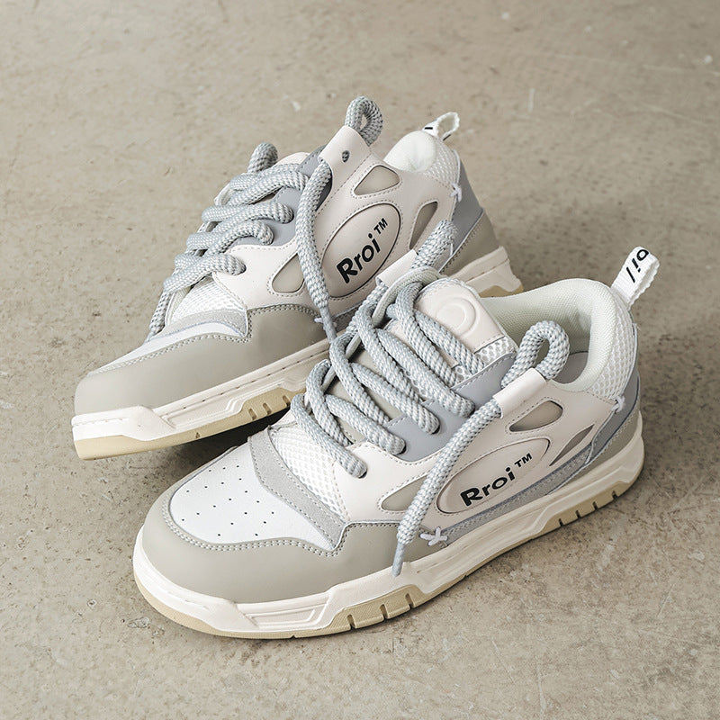 Men's Couple Platform Bread Autumn Breathable American Sneakers