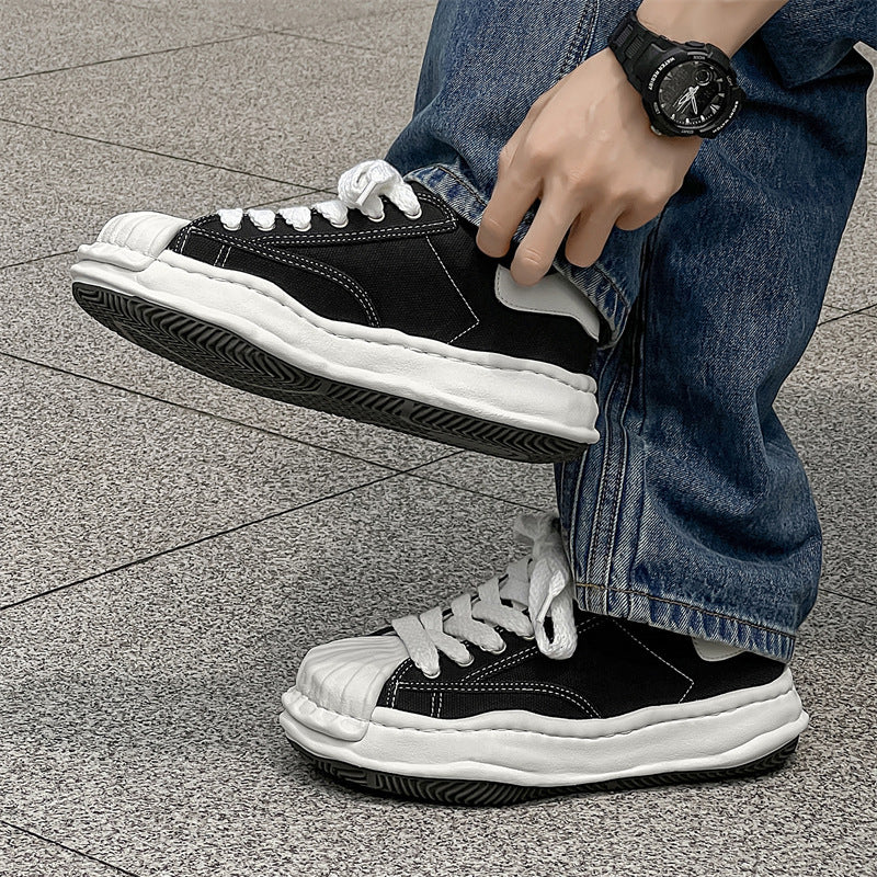 Women's & Men's Sole Shell Toe Dissoed Couples For Thick Sneakers