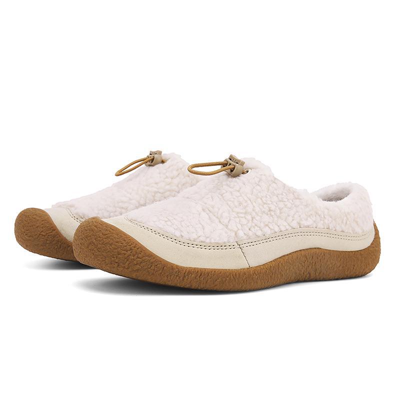 Women's Small Sheep Hooves Flat Warm Brush Outdoor Men's Shoes