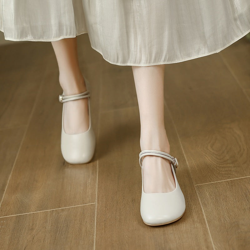 Women's Jane Low-cut Chunky Magic Stick Flat Casual Shoes