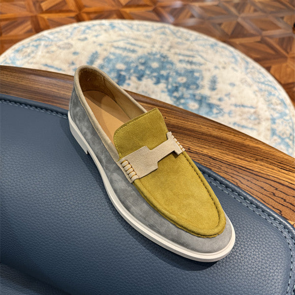 Men's Frosted Slip-on Leisure Commute Lazy Summer Breathable Soft Loafers