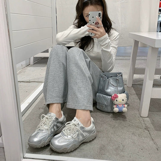 Women's Easy Wear Sier Height Increasing Insole Casual Shoes