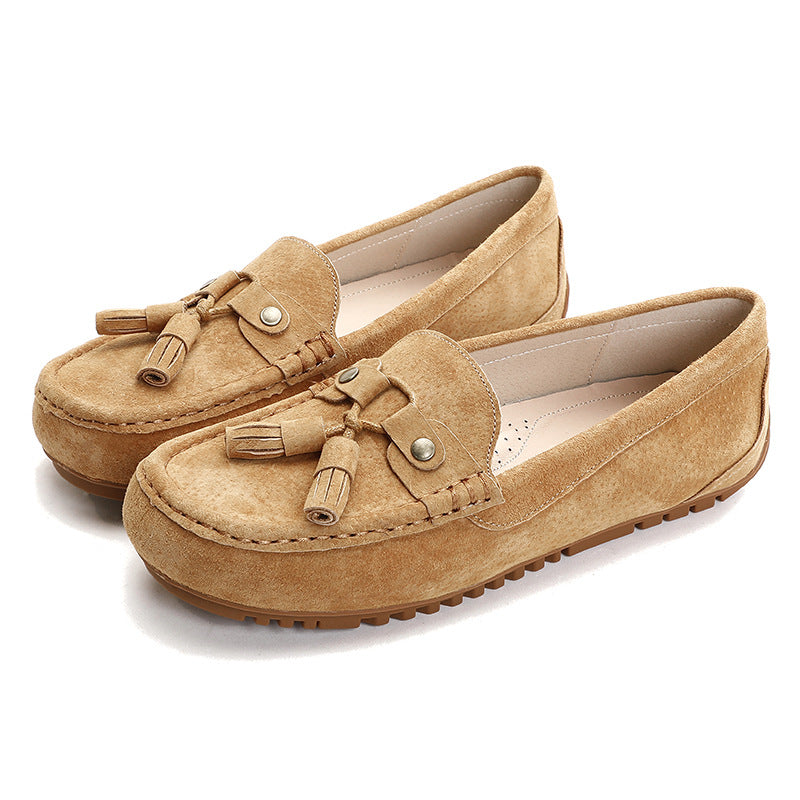 Women's Soft Bottom Slip-on Lofter Pregnant Flat Pumps Women's Casual Shoes