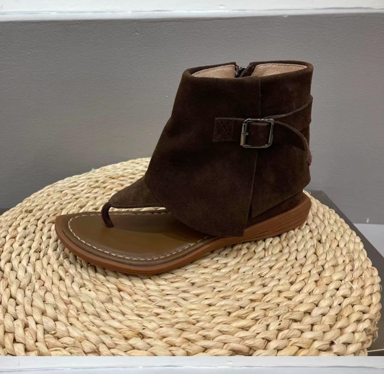 Women's Style Retro Artistic Summer High-cut Sleeve Boots