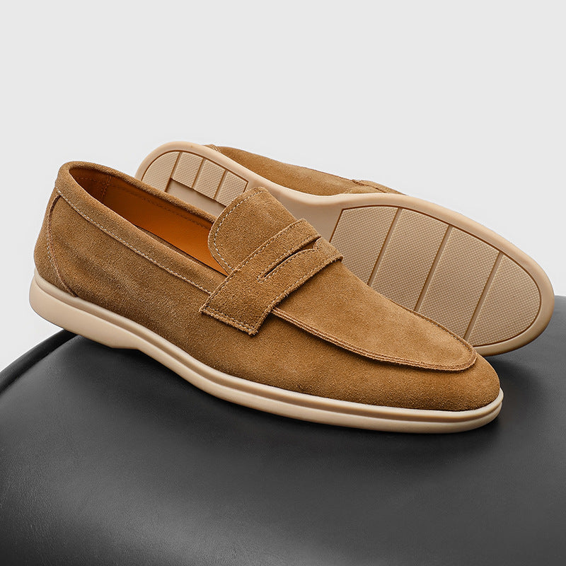 Men's Suede Soft Bottom Slip-on Lazy Leisure Casual Shoes