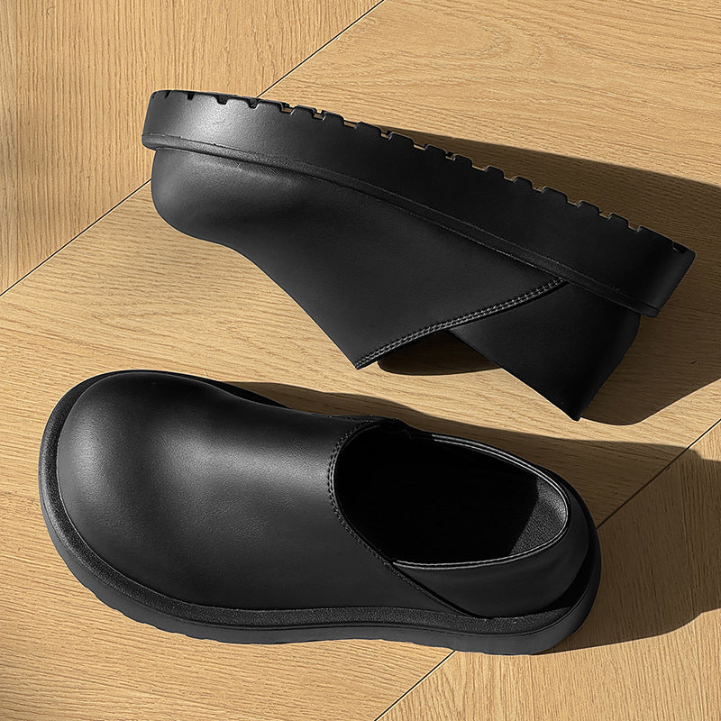 Shallow Mouth Pumps Fashion Slip-on Thick Men's Casual Shoes