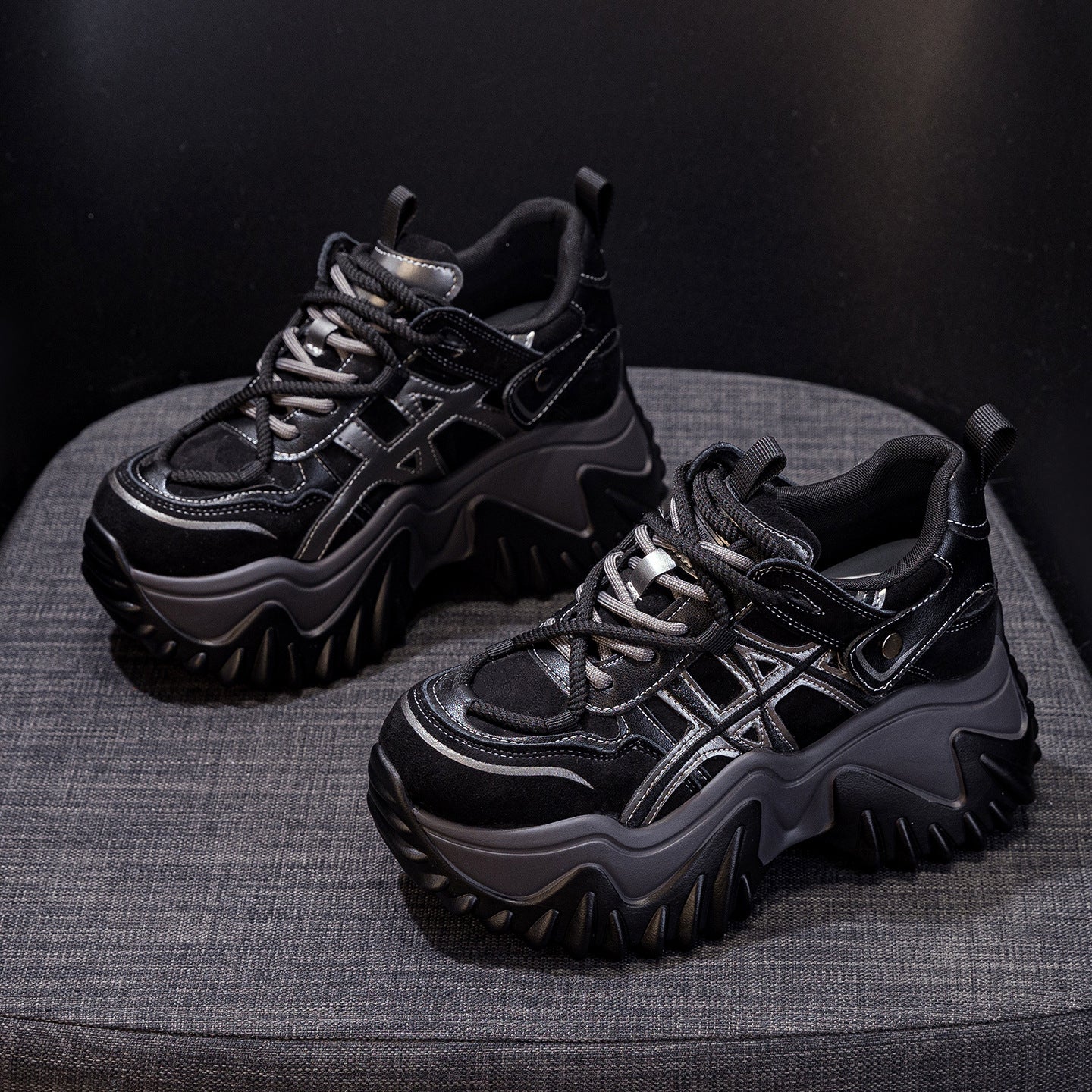 Women's Bottom Heightened Daddy Fashion Small Korean Women's Shoes