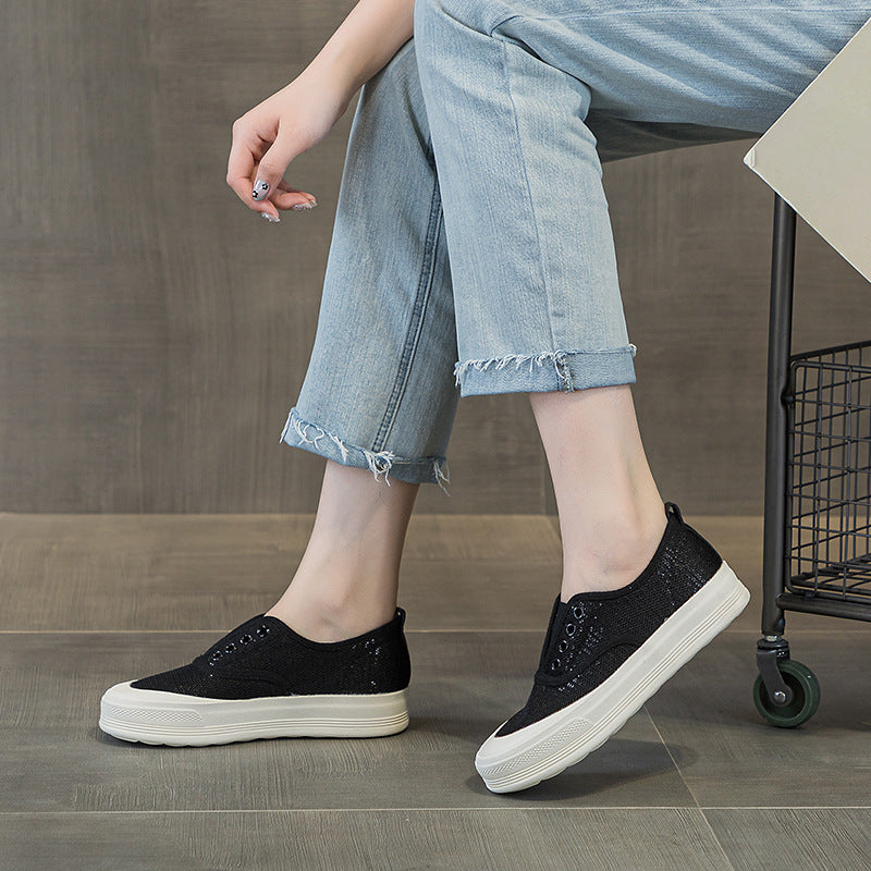 Women's Summer Mesh Breathable Comfortable Flat Sports Sneakers