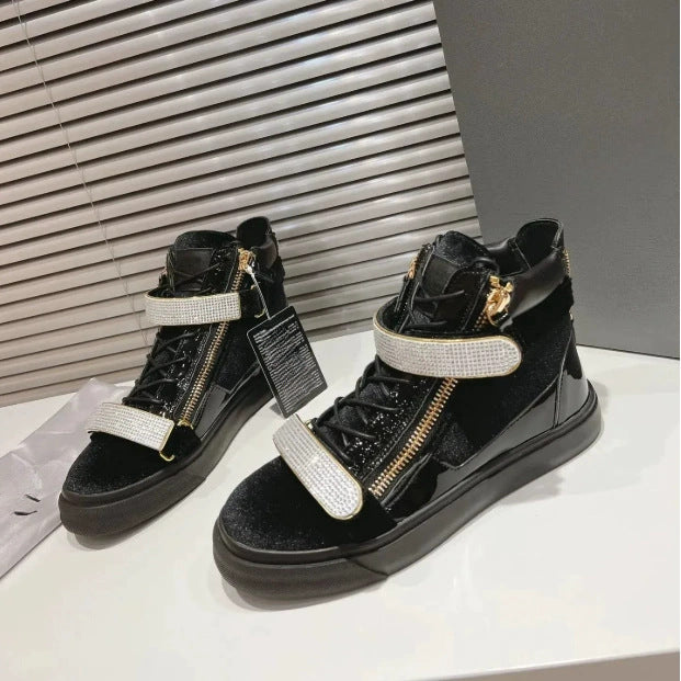 Women's Zipper Flat Round Head Genuine Comfort Women's Casual Shoes