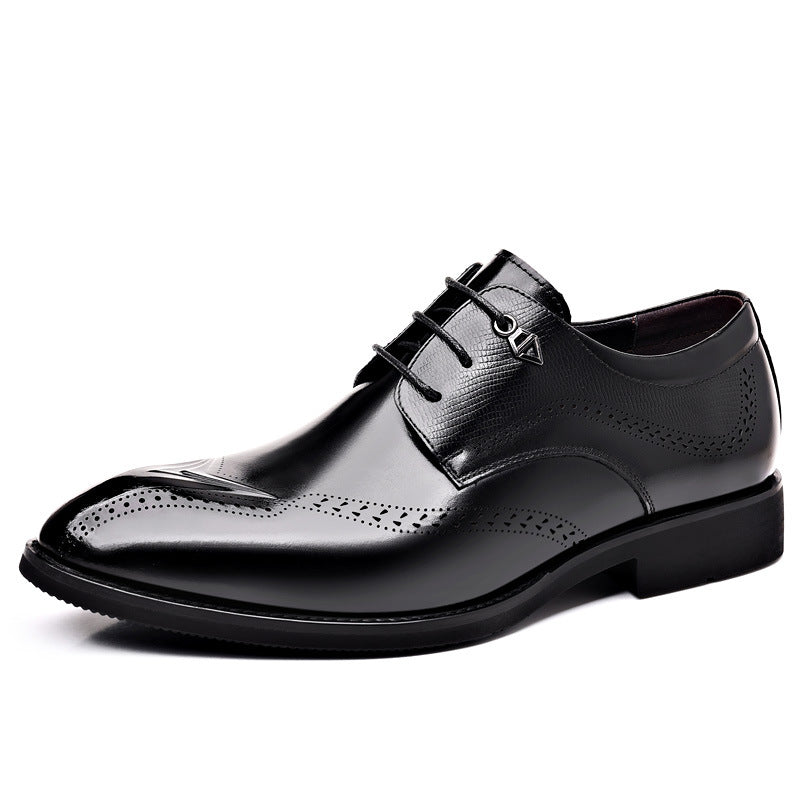Men's Business Formal Wear Genuine Wedding Commuter British Leather Shoes