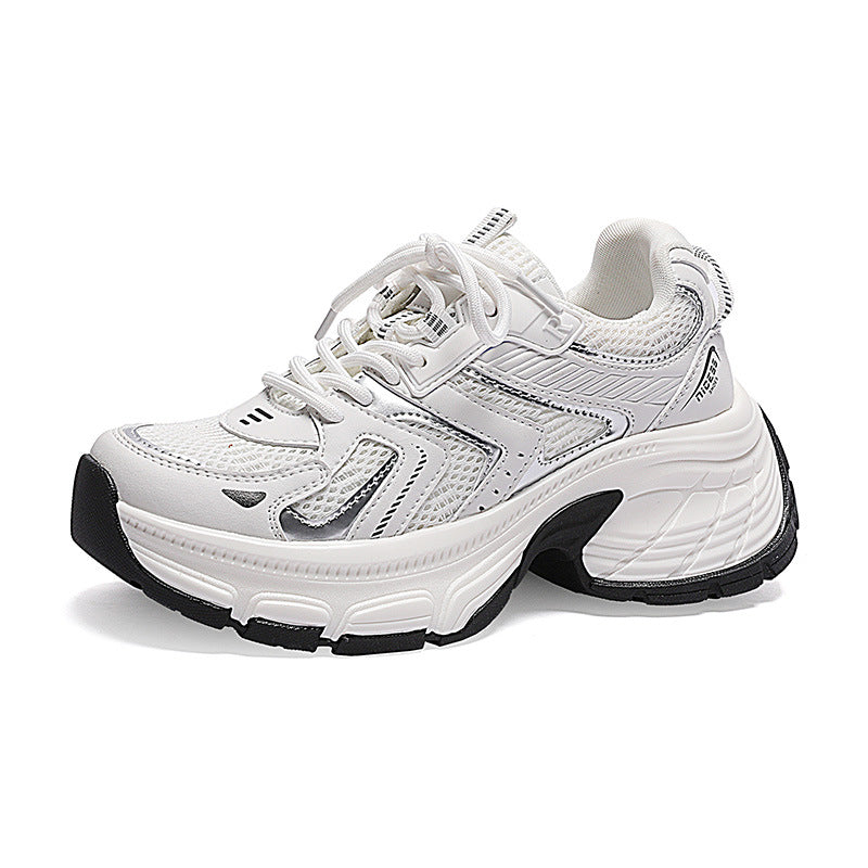 Women's Good-looking Heightened Daddy Versatile Platform Running Lightweight Comfortable Women's Sports Shoes