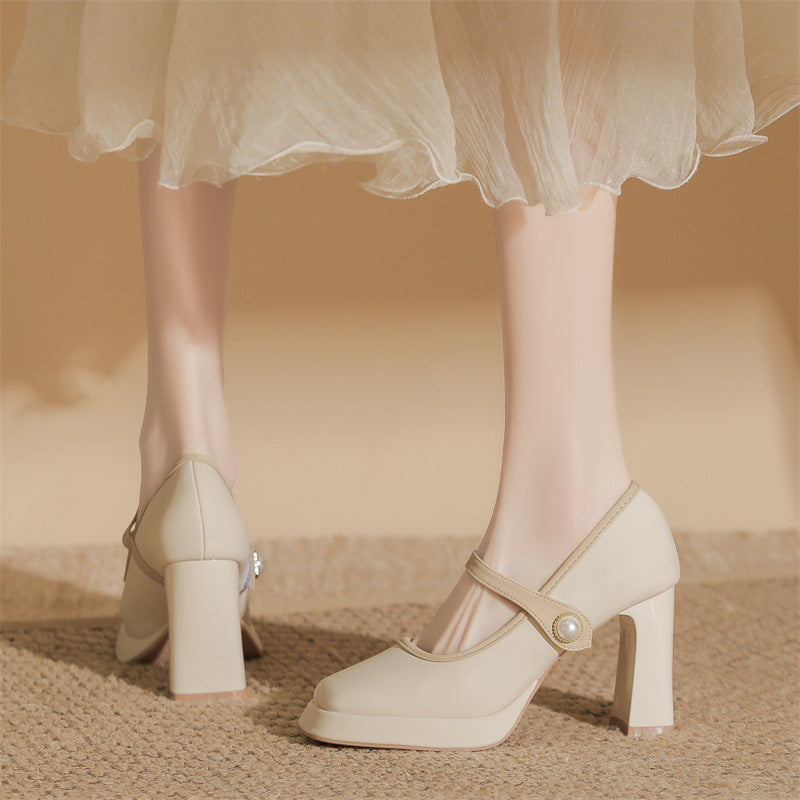 Women's High Spring Chunky Waterproof Platform Women's Fashion Shoes