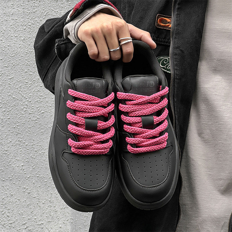 Women's & Men's Platform Hight Increasing Board Sports Design Sneakers