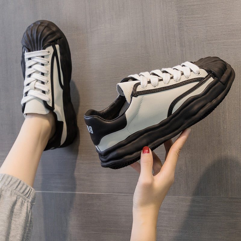 Women's Shell Toe Dissoed Summer Thick-soled Breathable Casual Shoes