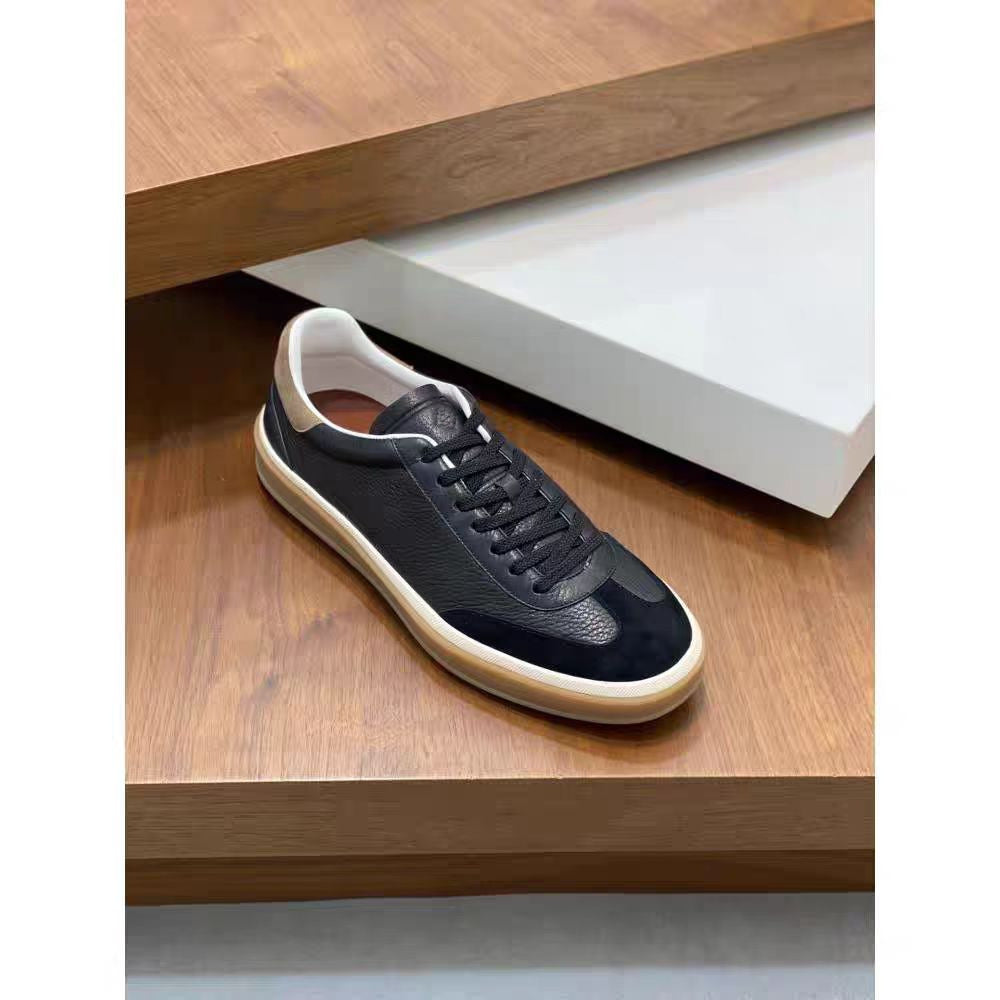 Men's German Training Cowhide Suede Platform Casual Shoes