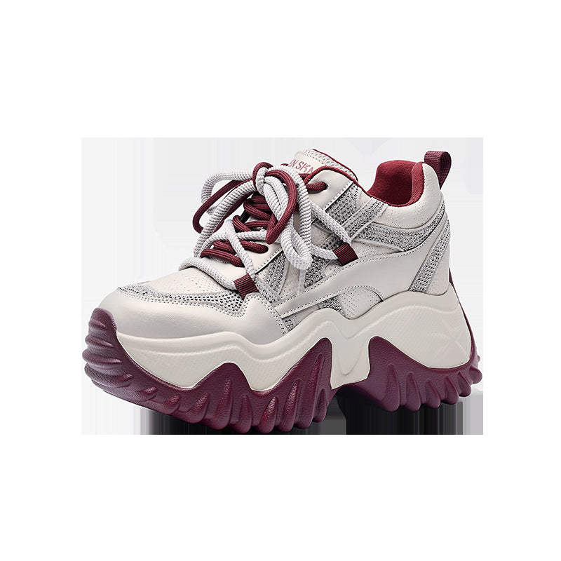 Women's Dad Spring Rhinestone Fashion Heightened Daddy Women's Sports Shoes