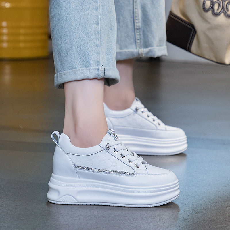 Women's Height Increasing Insole Versatile Sports Korean Style Casual Shoes