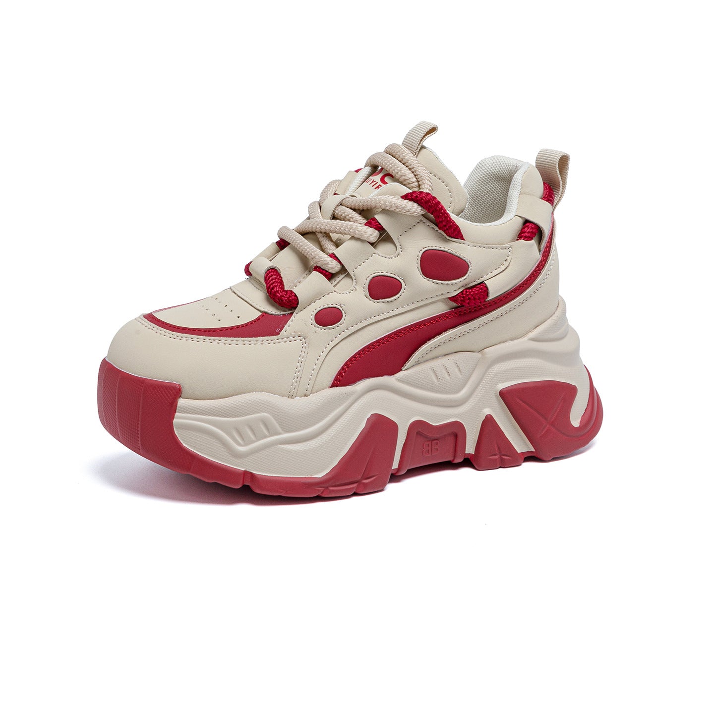 Women's Dad Spring Thick Bottom Transparent Mesh Fashion Sports Trendy Women's Casual Shoes