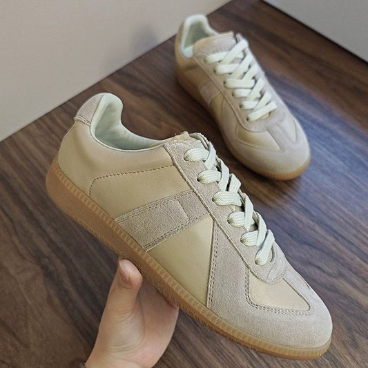 Women's Classic German Training Couple White Sneakers