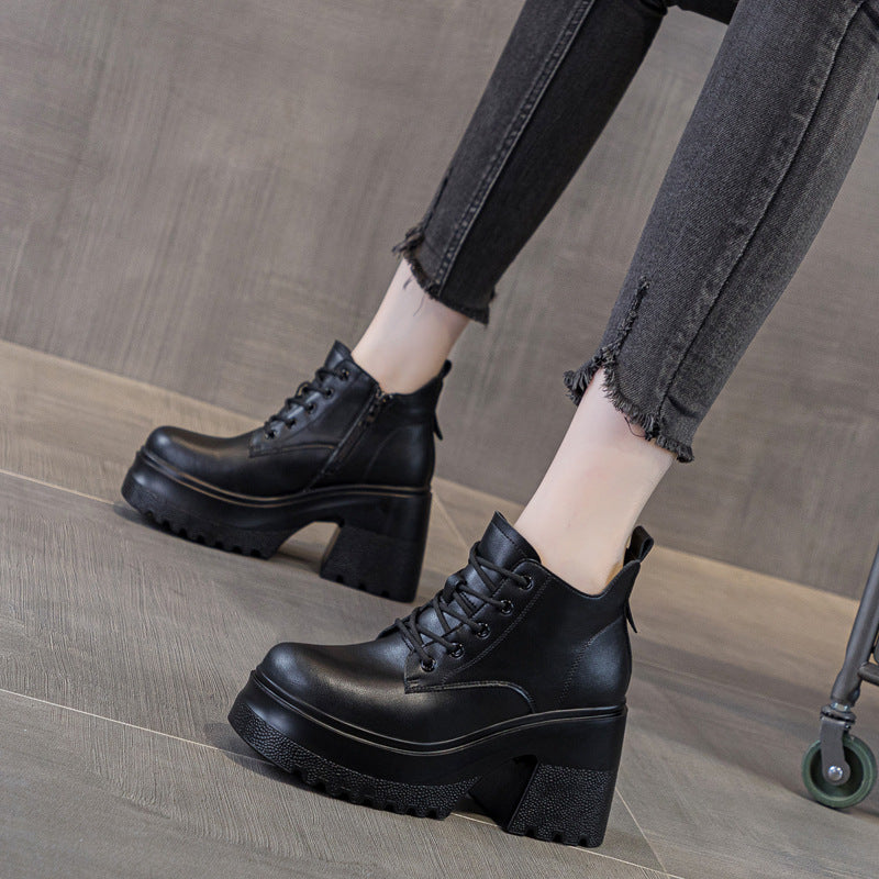 Women's Raise The Bottom High Martin Lace Up Women's Casual Shoes