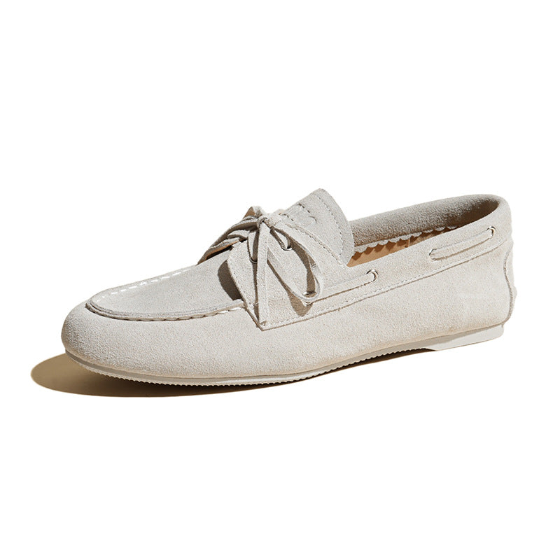 Women's British Style Authentic Bow Slip-on Fashion Loafers