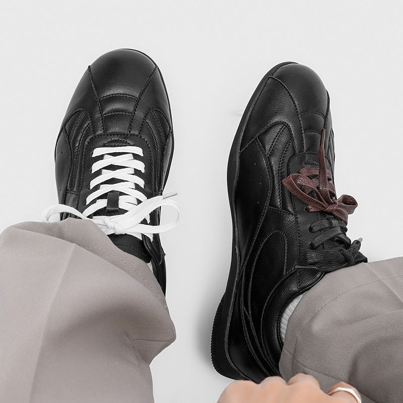 Men's Retro Minimalist Training Classic Black German Men's Casual Shoes