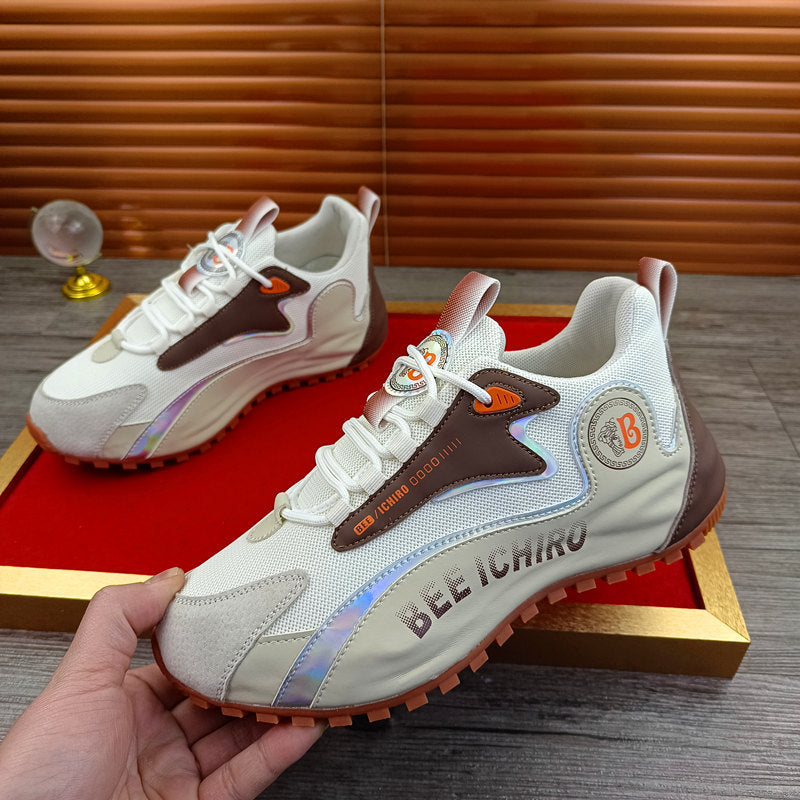 Men's Couple Bottom Sports Dad Mesh Hight Casual Shoes