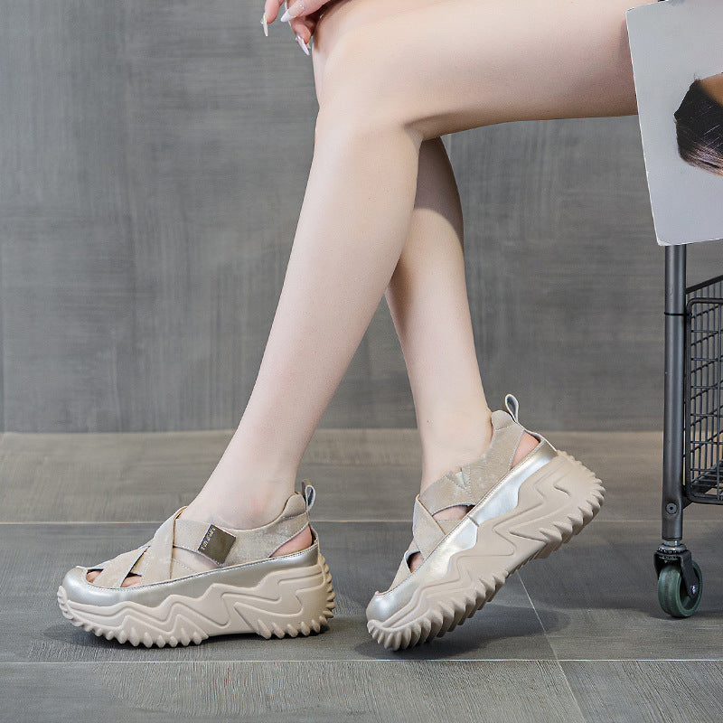 Women's Dad Summer Versatile Korean Style Thick Bottom Women's Casual Shoes