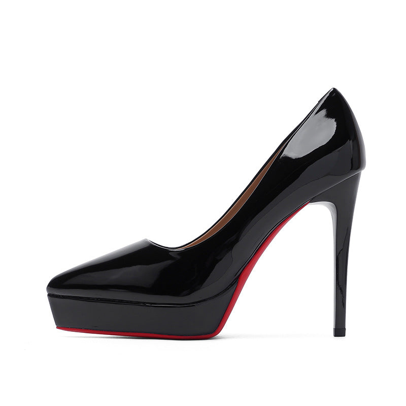 Women's High Pointed Toe Stiletto Waterproof Platform Pumps Sexy Women's Fashion Shoes