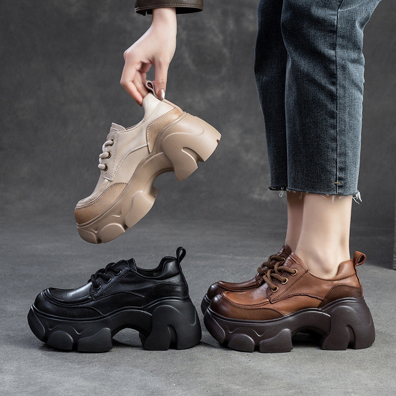 Women's Simple Fashion Platform Versatile Single-layer Comfortable Height Women's Casual Shoes
