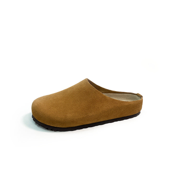 Women's Outer Wear Genuine Cork Arch Support Thick-soles Slippers