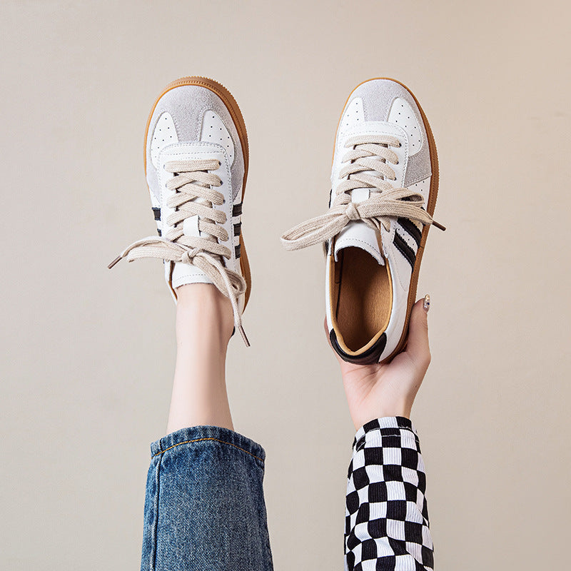 Women's Tendon Bottom Travel Board Flat German Casual Shoes