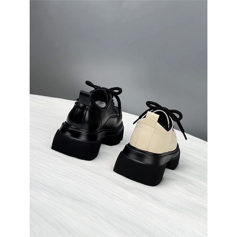 Women's Genuine Platform British Style College Small Women's Fashion Shoes