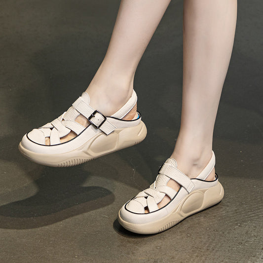 Women's Summer Platform Genuine Breathable Outer Wear Sandals
