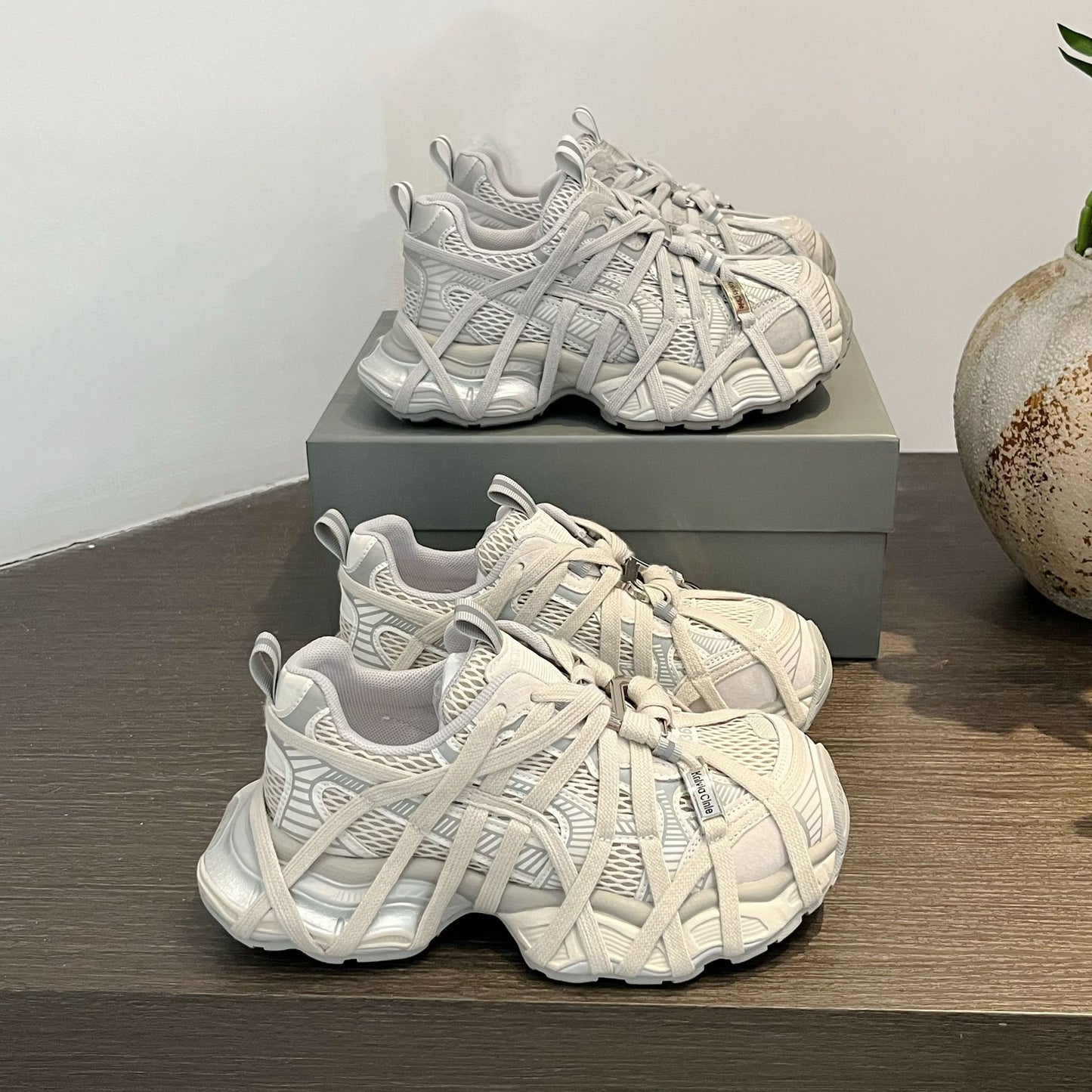 Women's Spider Dad Early Spring X Thick Bottom Women's Casual Shoes
