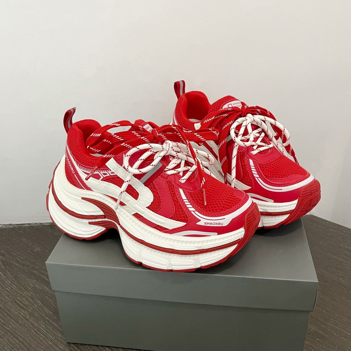Women's Early Spring Fashion Platform Daddy Heightened Women's Casual Shoes