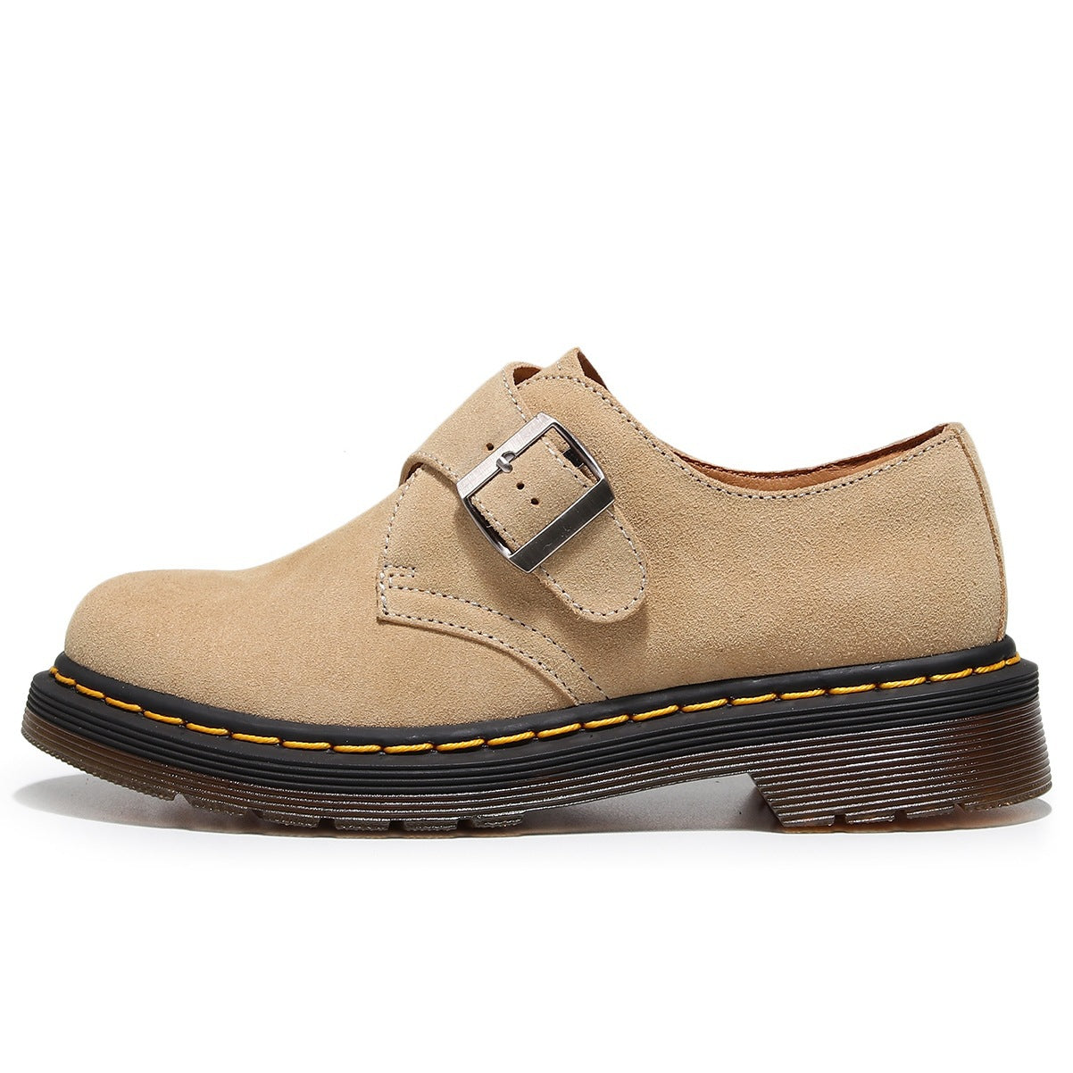 Women's & Men's Suede Genuine British Style Buckle Ankle Women's Casual Shoes